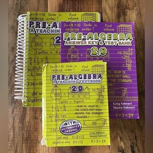 Teaching Textbooks Pre-Algebra 2.0 Full Set Discs Student Textbook Answer Key